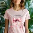 thumbnail image 5 of James 1:17 Bible Verse T-Shirt, Every Good Gift Comes from Above Bow Tee, Navy, Size 5XL, 5 of 6