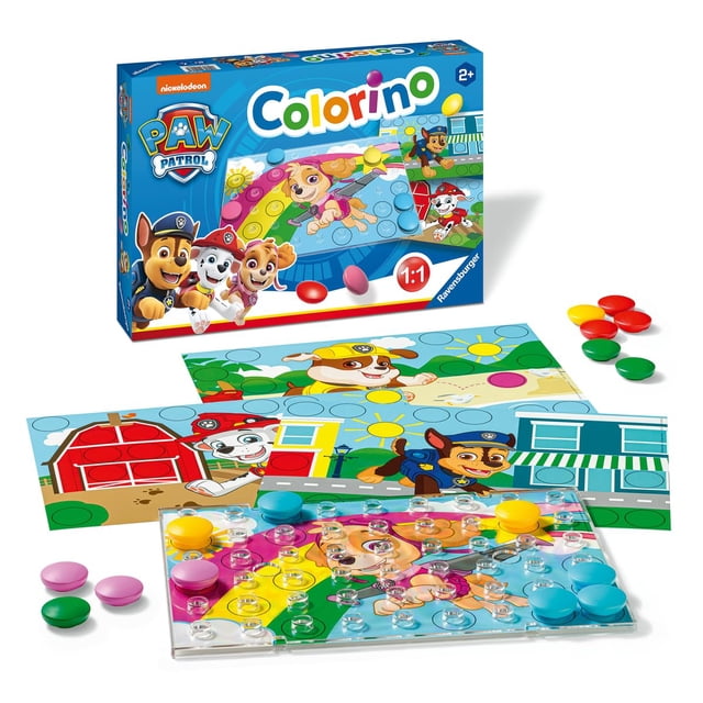Colorino Game Ravensburger PAW Patrol con 31 pinzas de colores
