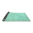 thumbnail image 2 of Ahgly Company Indoor Square Oriental Light Blue Traditional Area Rugs, 6' Square, 2 of 4