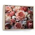 thumbnail image 2 of Designart "Pink Flowers Bouquet Delicate euphony II" Floral Floater Framed Wall Art Living Room, 2 of 7