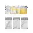 thumbnail image 4 of Valances for Windows Abstract Grey Rod Pocket Cafe Window Treatments Valance Curtains for Kitchen Bathroom Laundry Basement Windows 54"x18", 4 of 9