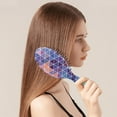 thumbnail image 3 of Aesthetic Detangling Hair Brush - Smoothing Paddle Brush with Round-Tip Bristles, Classic & Fashionable for Women & Men, Reduces Breakage, 3 of 6