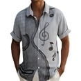 thumbnail image 1 of DGMIOCS Men's Big Size Shirt Button Down Lightweight Office Wear Grey XXXL, 1 of 4
