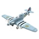 thumbnail image 2 of Kits de construcción de caza 1:48, avión DIY, regalo de cumpleaños, decoración de escritorio para niños, adorno para adultos, rompecabezas 3D, modelo azul, 2 of 8