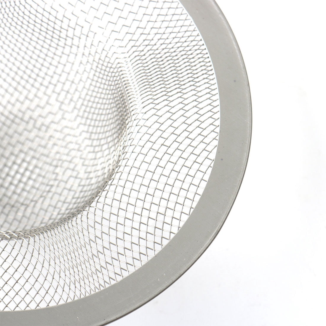 Unique Bargains Kitchen Bathroom 4.4" Diameter Stainless Steel Mesh Sink Strainer Silver