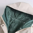thumbnail image 4 of Lovskoo Womens Winter Coats Parka Quilted Jacket Thick Warm Fleece Lined Solid Color Long Sleeve Coat Hoodies Jacket Outwear Cotton Padded Outerwear Beige, 4 of 6