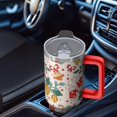 thumbnail image 4 of 40oz Xmas Tumbler with Lid and Straw, Cute Reindeer Stainless Steel Insulated Cup Holiday Gift, 4 of 4