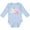 AE-Light Blue, variant on New to the Flock Cute Baby Flamingo Boys or Girls Long Sleeve Baby Bodysuit