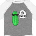 thumbnail image 4 of Inktastic I'm Kind of a Big Dill Pickle with Sunglasses Boys or Girls Long Sleeve Baby Bodysuit, 4 of 5