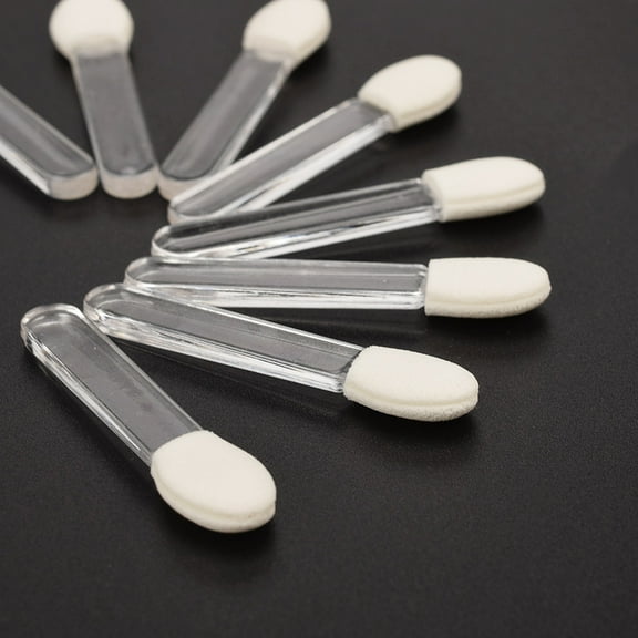 dianhelloya 10Pcs Disposable Transparent Sponge Eye Shadow Brushes Beauty Makeup Applicator A