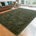thumbnail image 7 of Lochas Soft Shag Area Rug Fluffy Indoor Plush Rugs for Bedroom Living Room Home Decor Nursery Carpet,6'x9',Olive Green, 7 of 7