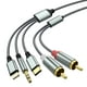 thumbnail image 1 of Adaptador auxiliar de audio Lightning a RCA, cable de 3,3 m de ancho, 1 of 7