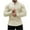 Beige, variant on Men's Muscle Dress Shirts Slim Fit Stretch Banded Collar Wrinkle-Free Long Sleeve Casual Solid Color Button Down Athletic T-Shirt Tops Black L