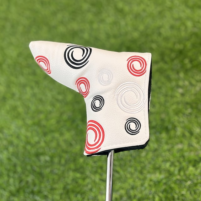 Odyssey-Style Putter Cover - Embroidered Mallet Head Protector, Blade Golf Club Cap with Secure Velcro Closure GEFQ-303