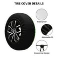 thumbnail image 4 of Bingfone St Patrick'S Day6 Spare Tire Cover Weatherproof Universal Wheel Protectors For Rv Camper Travel Trailer Suv Truck 15 Inch, 4 of 9