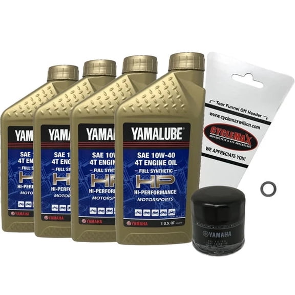 Yamaha Yamalube Full Synthetic Oil Change Kit for 2025-2026 YZF-R9