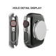 thumbnail image 3 of 2pcs Fashionable Unisex Black Pc Smart Watch Case 2-in-1 Ultra-thin Tempered Glass Screen Protector Film And Case, Compatible With Apple Watch Cover 38/40/41/42/44/45mm, Compatible With Se/9/8/7/6/5/4, 3 of 4
