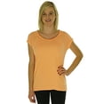 thumbnail image 2 of Calvin Klein Women's Cotton/ Polyester T-Shirt,Marmalade,XS, 2 of 2