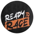 thumbnail image 3 of Ready To Race White And Orange Round Carpet Circle Rug Outdoor Patio Area Rug Washable Large Area Rugs Hallway Room Decor Fitness Mats, 3 of 8