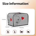 thumbnail image 5 of Honeii Animal Bulldog1 Print 2 slice Toaster Cover, Two Slice Toaster Dust-proof Cover For Kitchen Small Appliance and Fingerprint Protection, 5 of 7