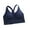 Navy, variant on Racerback Sports Bras for Women Padded Cropped Wireless Bras for Yoga Workout Fitness Medium Impact Navy