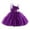 Purple, variant on Toddler Girl Dress Baby Sleeveless 3D Flowers Elegant Dance Party Mesh Dress Dresses for Girls Purple 18-24 Months