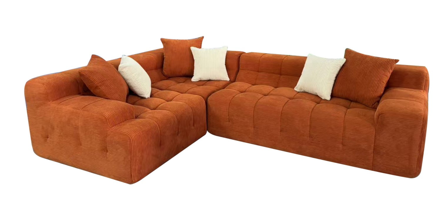 Gewnee Luxury Oversize L-Shape Sectional Couch with Chaise,Modern Modular Sofa with Deep Seat For Living Room