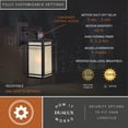 thumbnail image 3 of Vaxcel Hyde Bronze Motion Sensor Dusk to Dawn Mission Outdoor Wall Light, 3 of 9