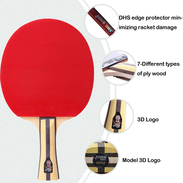 DHS 4002 Ping Pong Paddles Professional Table Tennis Racket with
