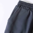 thumbnail image 6 of USNSM Cargo Shorts for Men Drawstring Elastic Waist Shorts with Multi Pockets Solid Color Casual Workout Sport Pants Blue M, 6 of 9