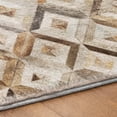 thumbnail image 5 of Addison Rugs Dream Shag Premium Machine Washable Transitional Diamonds Gray Rectangle Rug, 9' x 12', 5 of 8