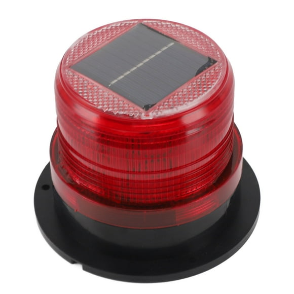LED Warning Light, High Brightness Strong Magnetic Base Solar Powered Safety Flashing Light for Snow Removal Car Red,Yellow,Blue,Green,White,Reddish Blue