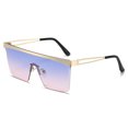 thumbnail image 3 of Fashion Square Sunglasses: Metal Frame, PC Lens, UV Protection for Travel and Everyday Wear, 3 of 3