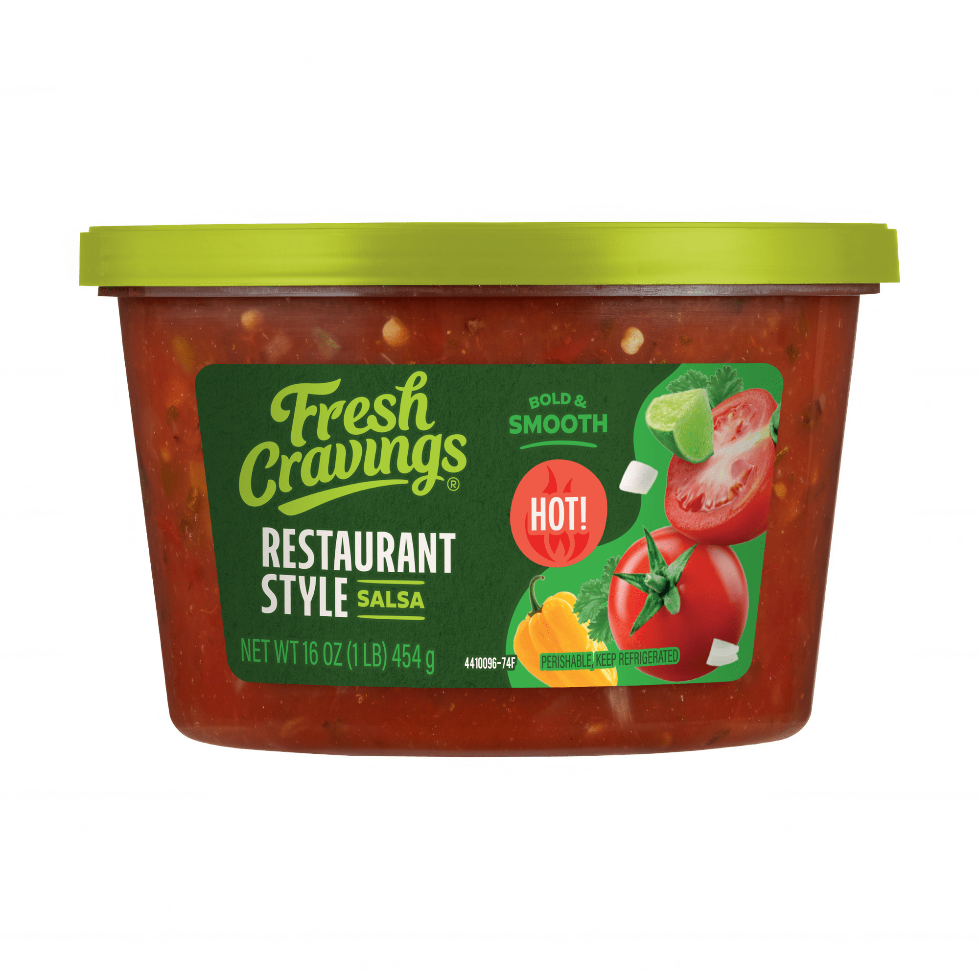 FRESH CRAVINGS Restaurant Style Hot Salsa, 16 oz