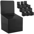 thumbnail image 4 of MCB - Medium Cardboard Box - Ballot Box - Suggestion Box - Raffle Box - Ticket Box - with Removable Header for Tabletop Use (10 Pack, Black), 4 of 4