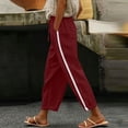 thumbnail image 5 of Kezqiaxn Casual Pants for Women Stretchy Drawstring Elastic Waist Casual Loose Pants with Pockets Plus Size Fashion, 5 of 7
