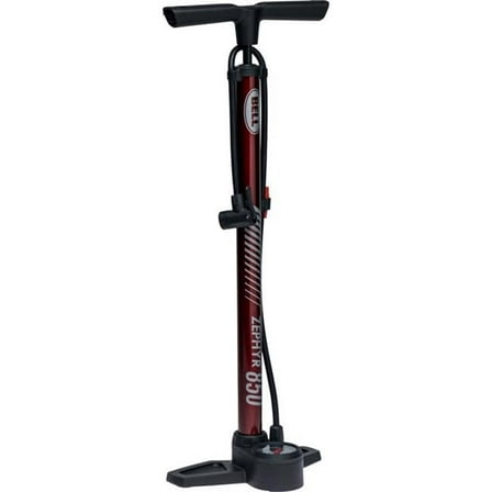 Zephyr 850 Steel Bicycle Floor Pump, Maroon