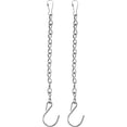 thumbnail image 1 of Cadena colgante, cadena negra o plateada, paquete de 2, para alimentadores de pájaros, jardineras, accesorios, linternas, cestas de sueta, campanillas de viento para exterior/interior LYD Suministros de jardín, 1 of 7