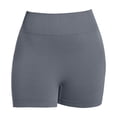 thumbnail image 5 of Women's High Waisted Yoga Shorts, Tummy Control Booty Lifting Workout Shorts, Compression Running Gym Shorts for Women, Athletic Fitness Shorts Grey M, 5 of 9