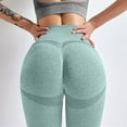 thumbnail image 5 of Besolor Womens Scrunch Workout Leggings Seamless High Waisted Butt Lifting Yoga Fitness Gym Athletic Cropped Pants, 5 of 6