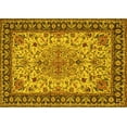 thumbnail image 1 of Ahgly Company Machine Washable Indoor Rectangle Persian Yellow Traditional Area Rugs, 8' x 12', 1 of 4