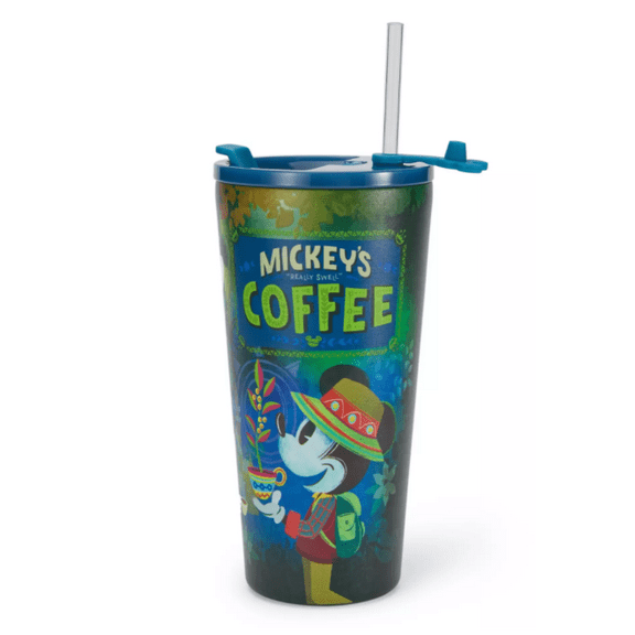 Disney Parks Mickey Mouse Stainless Steel Tumbler with Straw New With Tag
