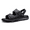 Black, variant on CHICVOMEY Men's Shoes Comfortable Summer Sandals with Air Cushion Adjustable Straps Casual Slide Sandals for Walking Beach Outdoor Travel