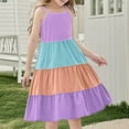 thumbnail image 5 of 4-5 Years Little Girls Dress Sleeveless Casual Twirl Dresses Print Sundress, 5 of 7