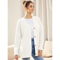 thumbnail image 3 of Women's Cardigan 2023 Open Front Oversized Button Lightweight Sweaters V Neck Loose Cardigans Knit Outwear, 3 of 5