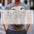 thumbnail image 5 of Men's Funny Sloth Animal Print Graphic T-Shirts 3D Novelty Short Sleeve Crewneck Casual Summer Everyday Essential Tees Comfortable Breathable Tops, 5 of 5