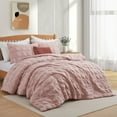 thumbnail image 2 of All Season Crinkle Textured Down Alternative Comforter Set Seersucker Bedding, 2 of 10