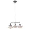 thumbnail image 1 of Maxim 30243SWSN 9.5 in. New School 3 Light LED Chandelier - Satin Nickel, 1 of 1
