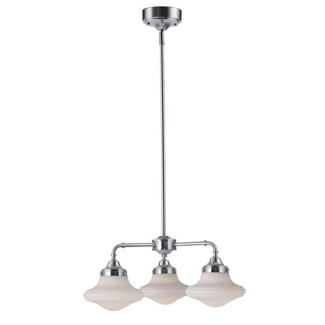 Maxim 30243SWSN 9.5 in. New School 3 Light LED Chandelier - Satin Nickel