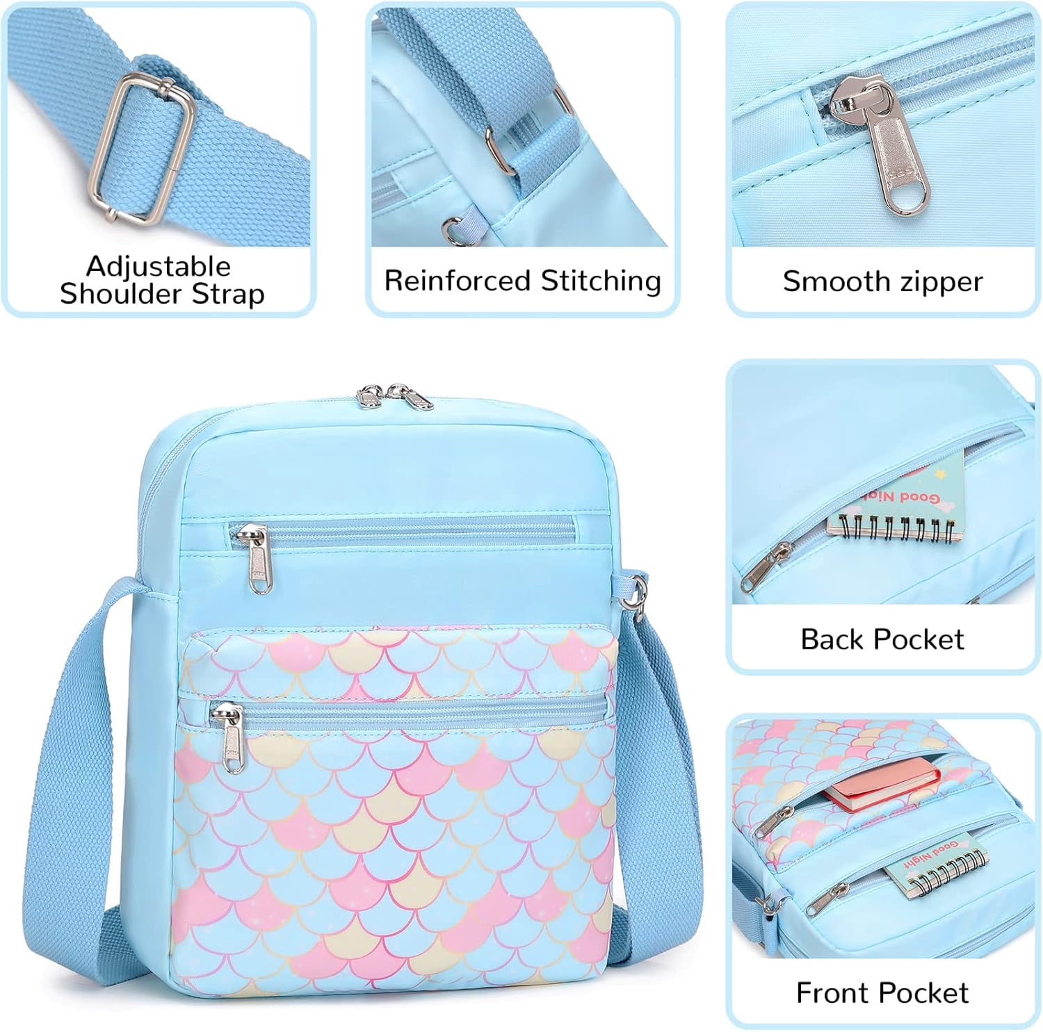 Mygreen Women's crossbody bags suitable for women of all ages（Pink）